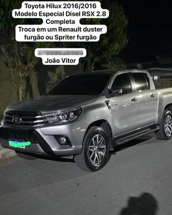 TOYOTA HILUX 2.8 SRX 4X4 CD 16V DIESEL 4P AUTOMÁTICO TOYOTA HILUX 2.8 SRX 4X4 CD 16V DIESEL 4P AUTOMÁTICO